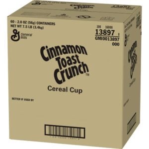 CEREAL CINN TST CRNCH 2Z CUP 6CT | Corrugated Box