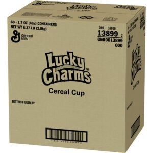 CEREAL LUCKY CHARMS 1.7Z CUP 6CT | Corrugated Box
