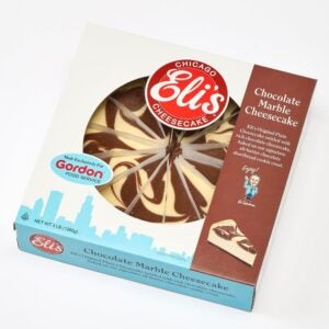 9″ Chocolate Marble Cheesecake | Packaged