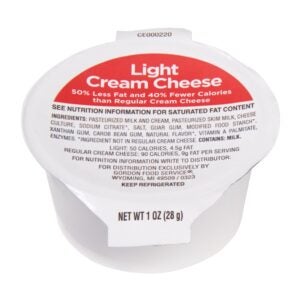 CHEESE CREAM SPRD 1/3 LESS FAT 100-1Z | Packaged