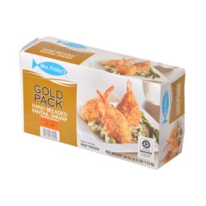 Mrs. Fridays Gold Pack Fantail Shrimp 21 | Packaged