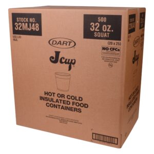 32 ounce Squat Foam Container | Corrugated Box