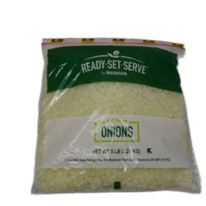 ONION YEL DCD 1/4″ 2-5# P/L | Packaged