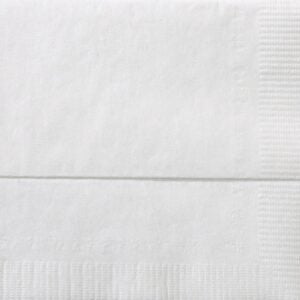 1-Ply Embossed Dispenser Napkins, White, 12″ x 13″ | Raw Item