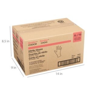 GLOVE NITRILE XL PWDFR BLK | Corrugated Box