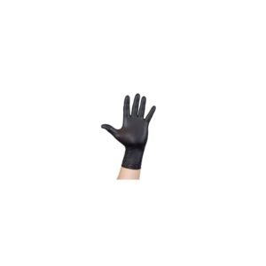 GLOVE NITRILE XL PWDFR BLK | Styled