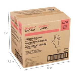 GLOVE NITRILE THN LRG PWDFR BLU | Corrugated Box