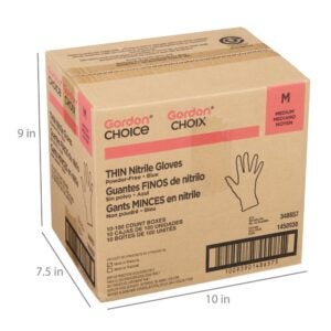 GLOVE NITRILE THN MED PWDF BLU | Corrugated Box