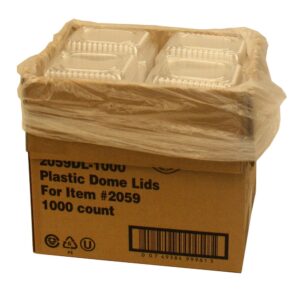 1 lb Oblong Dome Lid | Packaged