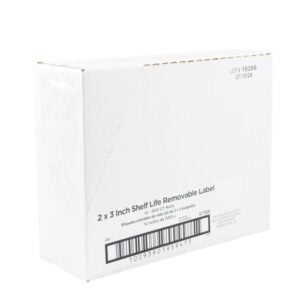 LABEL REMOVEABLE SHELF LIFE 2X3″ | Corrugated Box