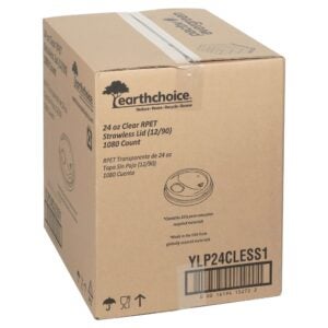 LID PLAS STRAWLESS 24Z 12-90CT | Corrugated Box