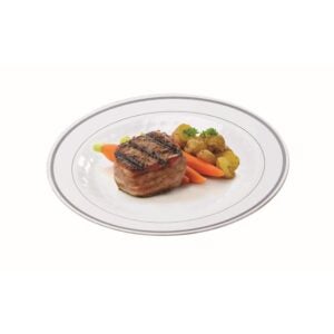 10.25″ White Plastic Plates Plates | Styled