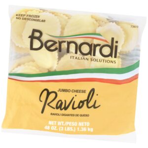 Cooked Jumbo Cheese Ravioli | Packaged