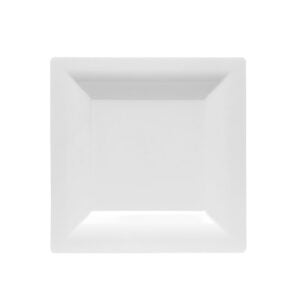 7.5″ Square White Plates | Raw Item