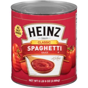 SAUCE SPAGHETTI NO SALT 6-10 HEINZ | Packaged