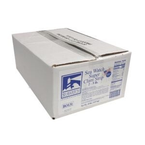 2-5# BRD SUPER CLAM STRIPS IQF BLOUNT | Corrugated Box