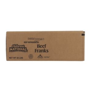 Beef Franks, 8/lb. | Corrugated Box