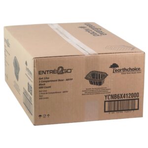 CONT PLAS 12Z RECT BLK 600CT ERTHCH | Corrugated Box