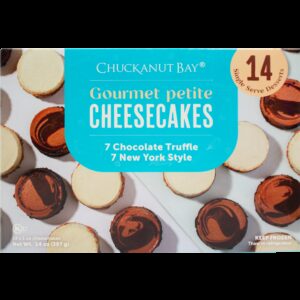 MINI PETITE ASST CHEESECAKES 14oz | Packaged