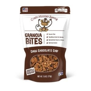 CZY MONKY DK CHOC CHP GRANOLA BITES 7.5Z | Packaged