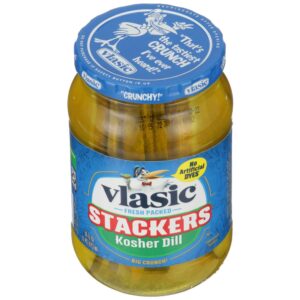 Kosher Dill Pickle Stackers | Packaged