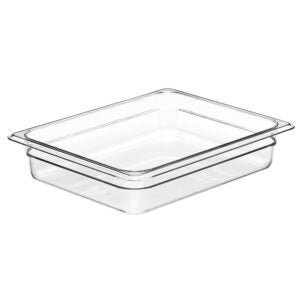 2.5″ Deep Clear 1/2 Size Pan | Raw Item