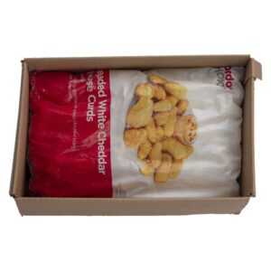 Breaded White Cheddar Cheese Curds | Packaged