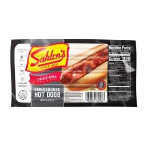 FRANKS BEEF & PORK 7″ 1# SAHLENS | Packaged