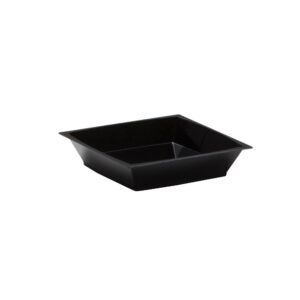 2.5″ Black Plastic Plate | Raw Item