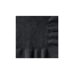 Black Beverage Napkin | Raw Item