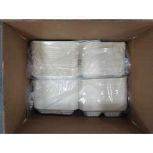 3-Compartment Hinged Containers | Packaged