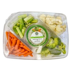 Vegetable Party Platter with Dip | Packaged
