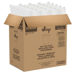 32 ounce Squat Foam Container | Packaged
