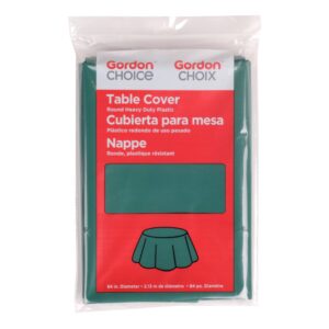 Round Green Plastic Tablecover | Packaged