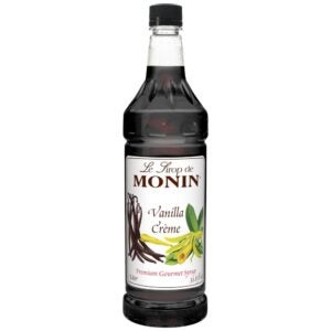 SYRUP VAN CREME PLAS 1LTR MONIN | Packaged