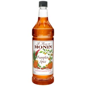 SYRUP PUMPK SPC PLAS 1LTR MONIN | Packaged