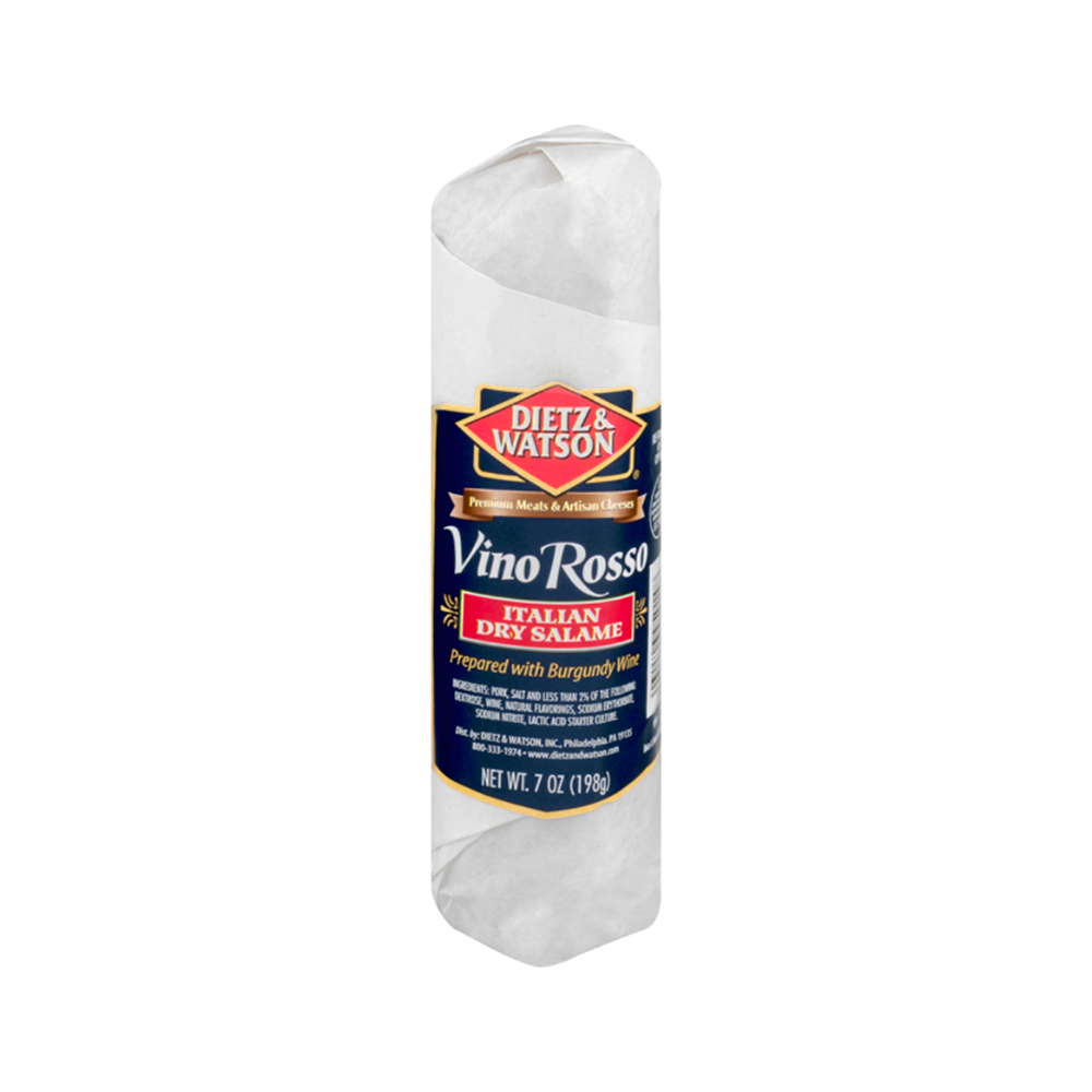 Deitz & Watson Salami Vinno Rosso 15/7oz - Gordon Restaurant Market