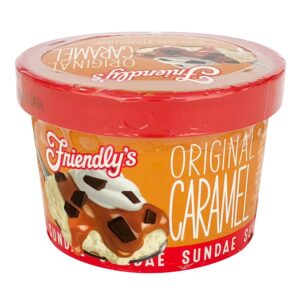 Friendly’s Original Caramel Sundae Cup | Packaged