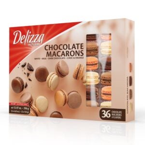 Assorted Chocolate Macarons | Packaged