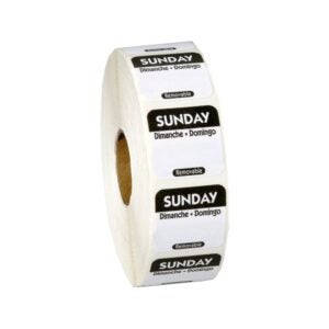 Sunday Dot Labels | Packaged