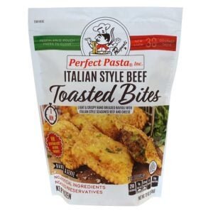 Italian Style Beef Toasted Ravioli Bites | Packaged