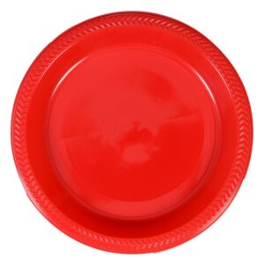 10.25″ Red Plastic Plates | Raw Item