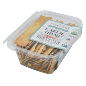 Garlic Thyme Baked Crackers | Packaged
