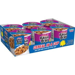 Raisin Bran Crunch Cereal Cup | Packaged