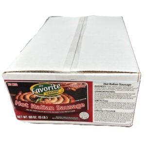 Hot Italian Rope Sausage | Corrugated Box