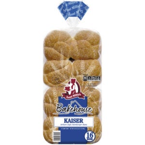 Aunt Millie's Bakehouse Kaiser Hamburger Buns | Packaged