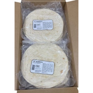 10 Inch Pressed Flour Tortillas | Case