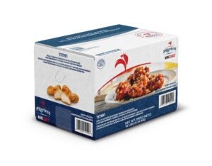 Pilgrims Breaded Boneless Wing Dings 10lb | Corrugated Box