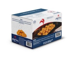 Pilgrims Breaded Popcorn Chicken 10lb | Corrugated Box