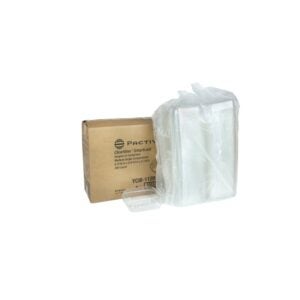 8.25 x 8.33 x 3 Inch Plastic Containers, Clear, Hinged | Styled